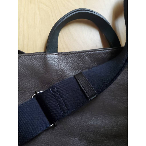 Accessories De Mademoiselle A.D.M.J. Black Leather Messenger Bag Japan - Picture 8 of 11